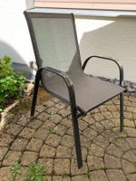 Gartenstuhl Metall mit Kunststoffbezug