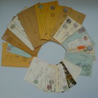 1893-1907, Sammlung Wertziffer-Briefe, 23 Stück, toller Mix!