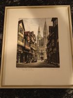 Original Radierung „Hagenbrücke“ – signiert – mit Zertifikat