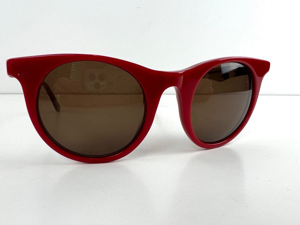 Produktbild von Death Corp Gothic-Sonnenbrille Für Damen – Herzform, Rotes Glas & Schwarzer Rahmen