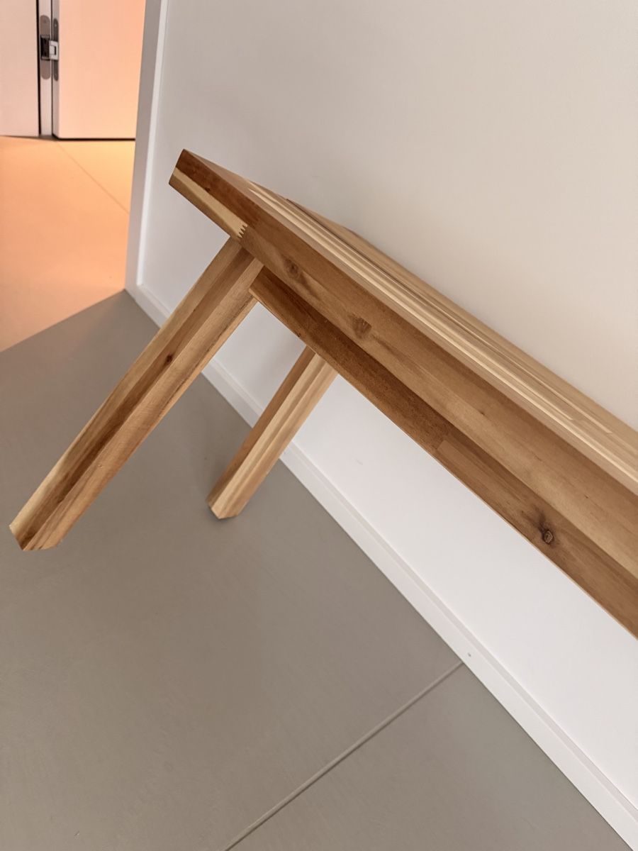 Bancs: Solid Wood Benches x 2 (IKEA SKOGSTA) – D'occasion à Rüschlikon par JessicaB88 3