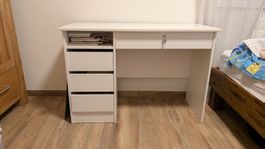 Schreibtisch weiss mit Schubladen guter Zustand