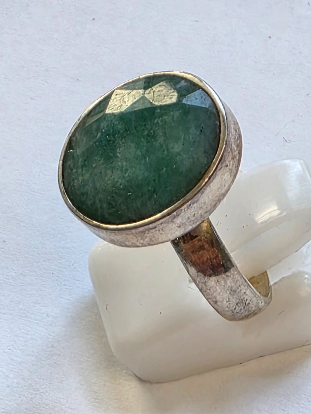 Ringe: Silberring mit blauem Stein Oval facettiert Grösse 60 – Neu (gemäss Beschreibung) aus Zürich von adriben 5