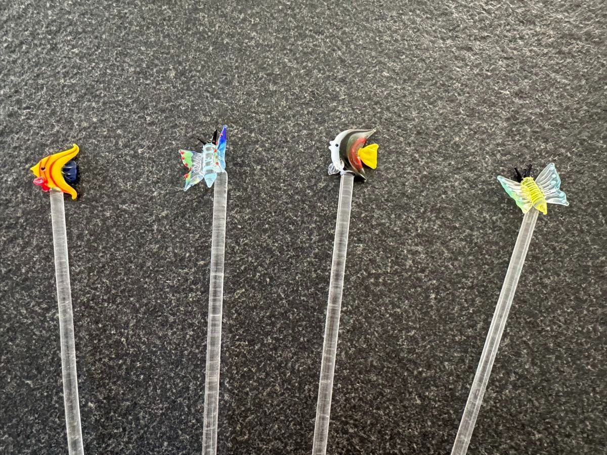 Tutte le decorazioni: 16 Swizzle Sticks aus Glas – Nuovo (secondo la descrizione) da Greifensee venduto da Snowtime 1