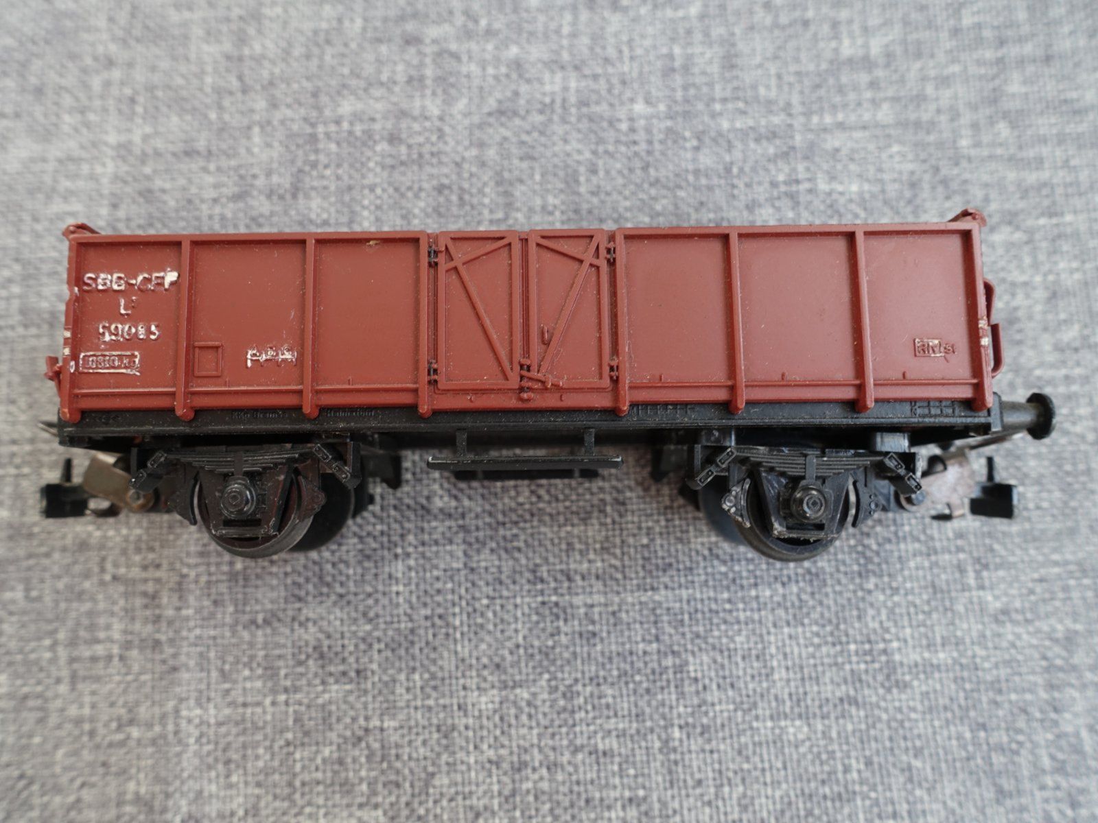 Kleinbahn Modellini di ferrovie: KLEINBAHN No. 325 / SBB offener Güterwagen L7 – Usato da Wallbach venduto da Sarrows 1