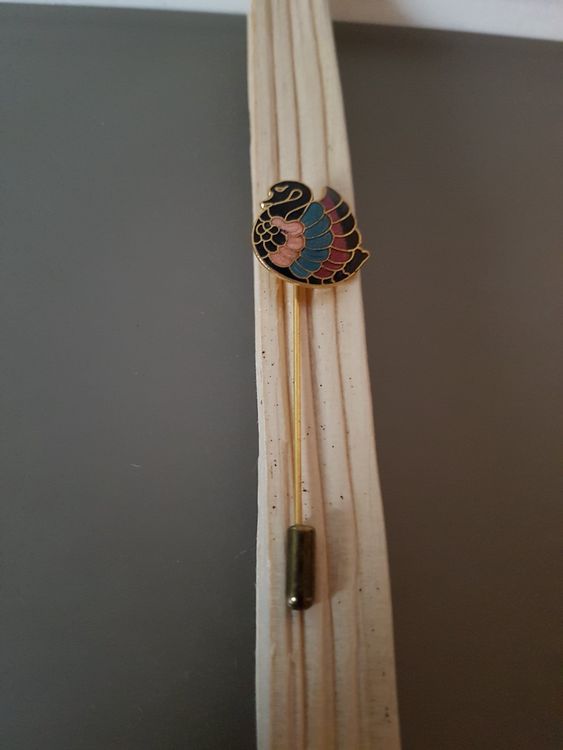 DELORIGIN 8 Stück Vintage Hutnadeln - Messing Reversnadeln Mit Perlen Für Hut & Schal