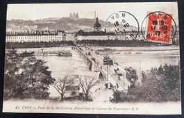 AK Lyon - Pont de la Guillotière, belebt