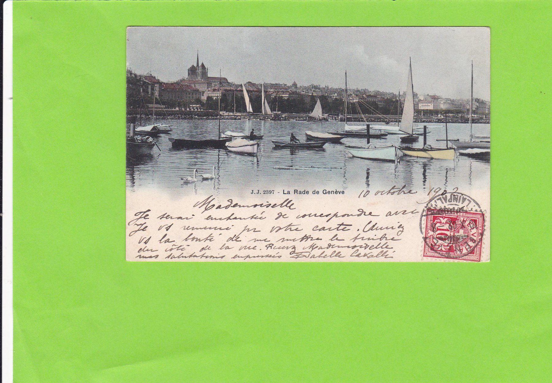 Cartoline postali: La Rade de Genève – Usato da St. Peterzell venduto da neckertal