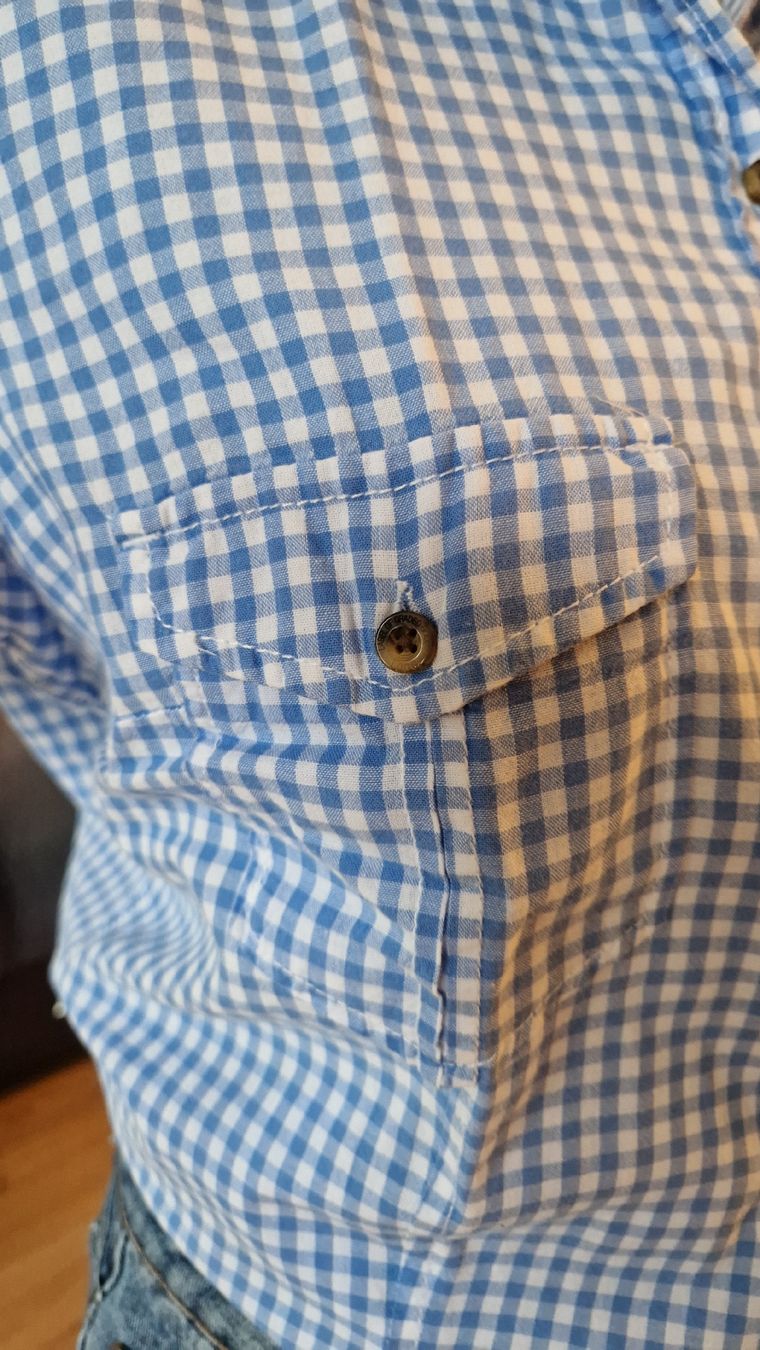 H&M Camicette: Blue Gingham H&M Shirt, Size 42, Summer Look, – Usato da Klingnau venduto da fairy.princess 5