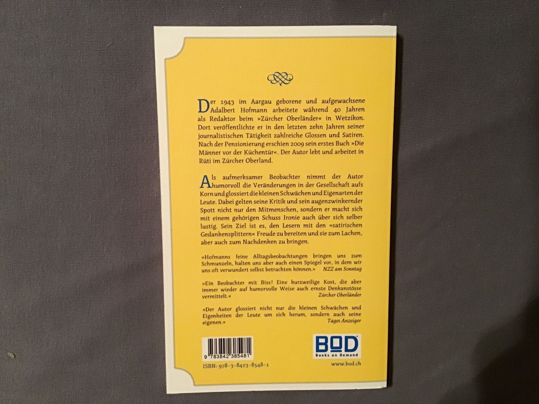 Bücher: Adalbert Hofmann Flaschenpost durch den Gotthard Buch – Neu (gemäss Beschreibung) aus Rüti ZH von Wernika1 1