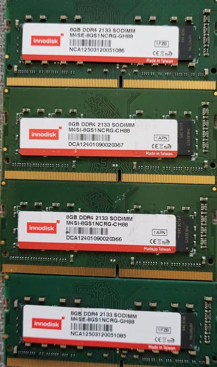 4x 8GB DDR4 2133 SODIMM InnoDisk - Ideal für Aufrüstung. (Gebraucht) in ...