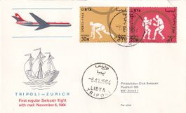 Erstflug Swissair Tripoli - Zürich 1964
