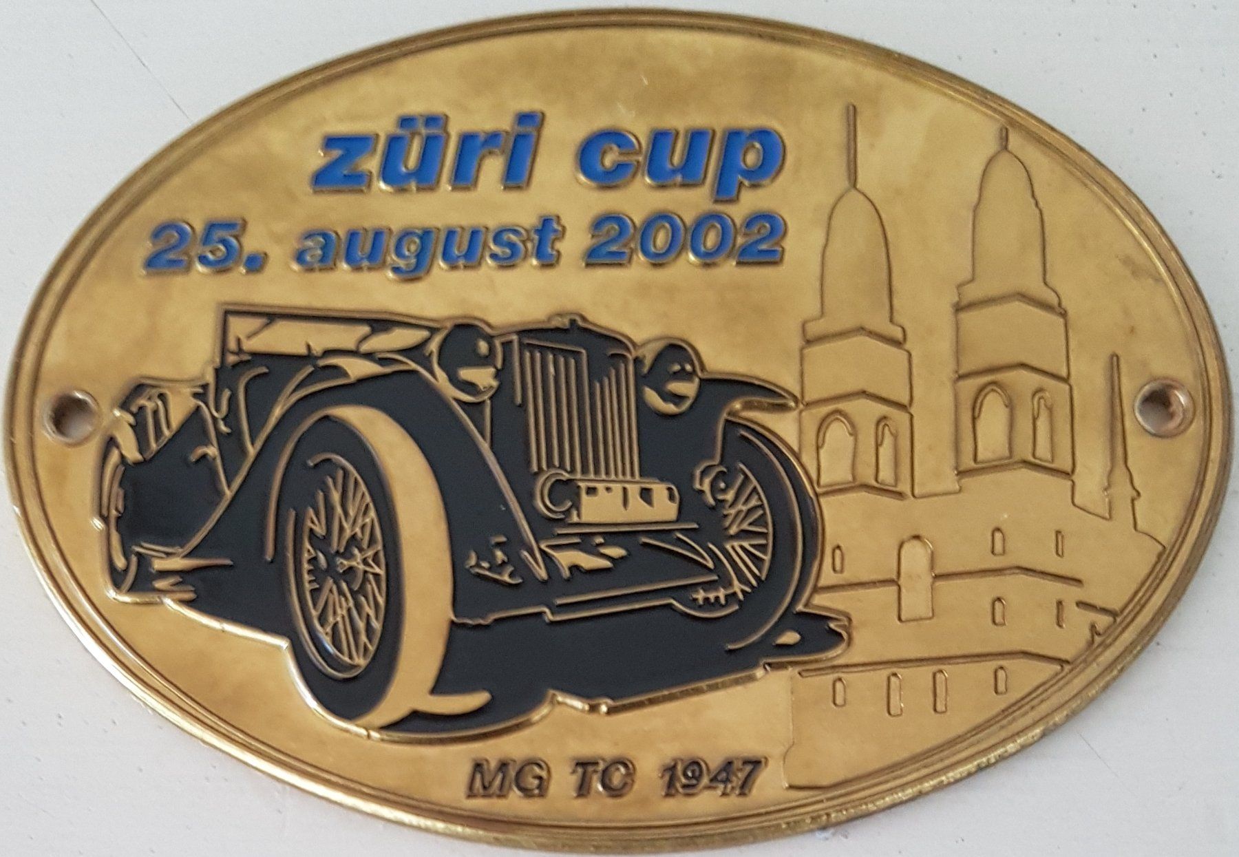 Plaquettes & Badges: Plakette züri cup 25. august 2002 – D'occasion à Neuchâtel par Blondy_73