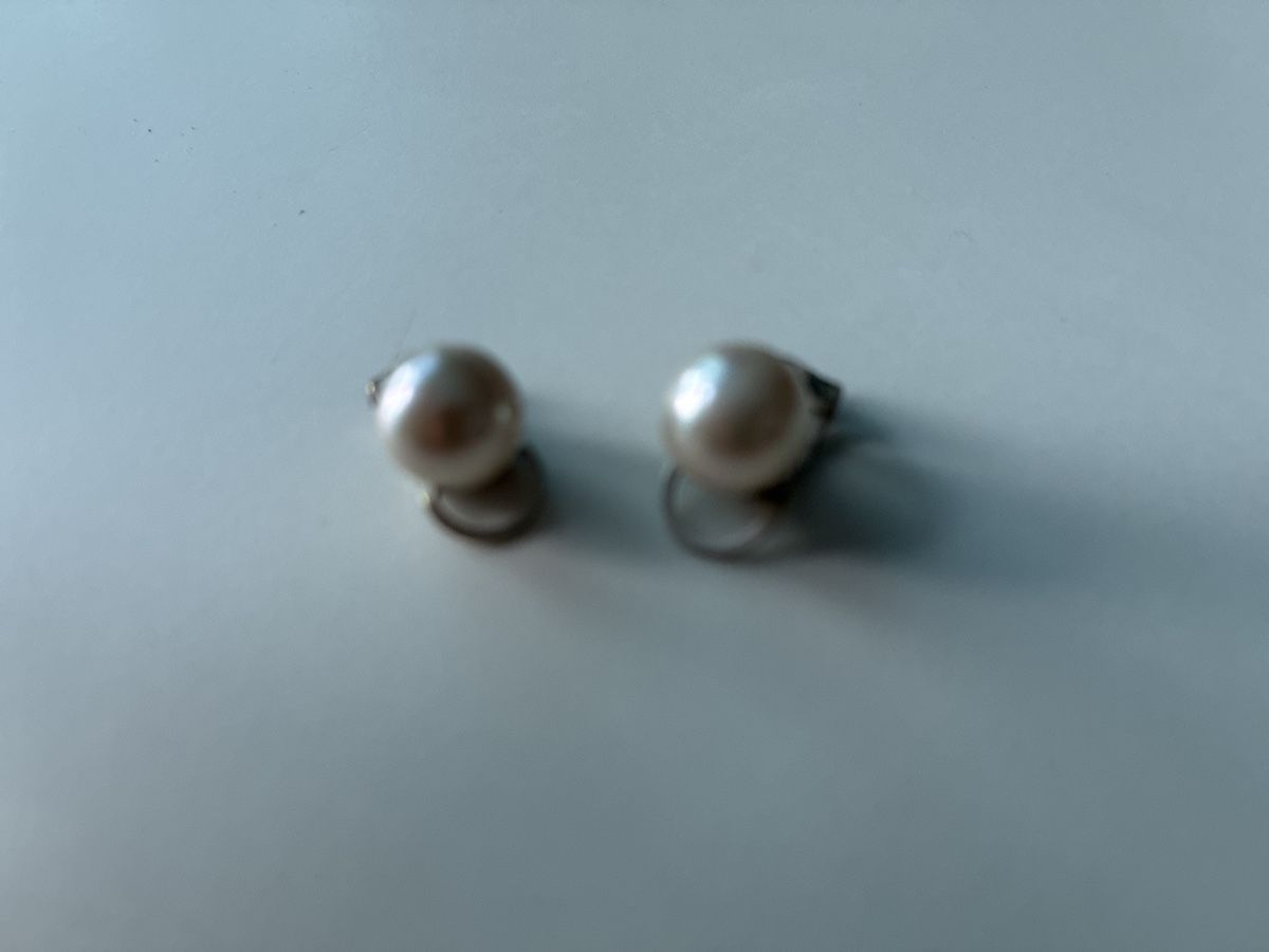 Perle (finte): Vintage Clip Ohrringe - Perlen – Usato da Basel venduto da cat_sq5m 1