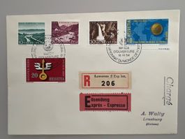 1954 Fussball WM Bern Express Breif Eröffnungsspiel