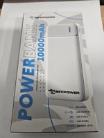 Chargeur batterie externe 10000mAh powerbank blanc