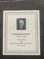 DDR 1960 Block Tod Staatspräsident Wilhelm Pieck postfrisch