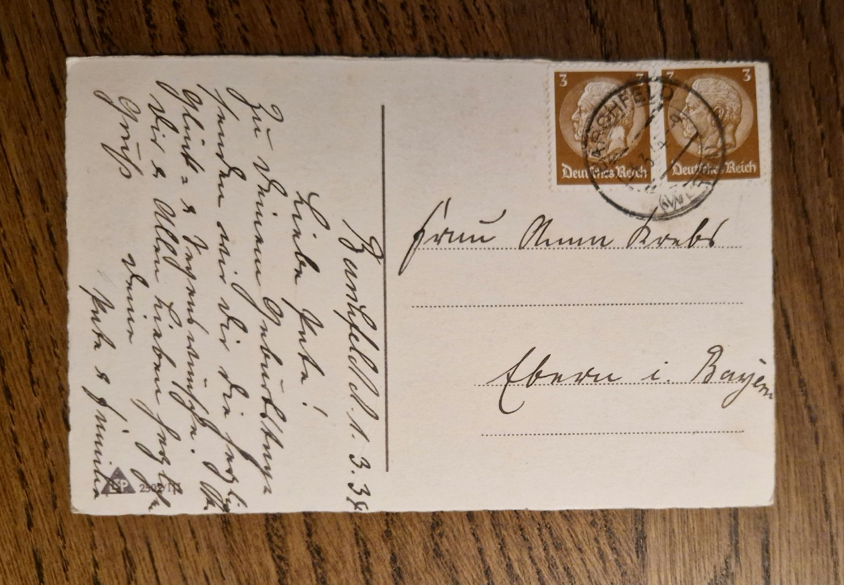 Cartoline postali: Romantische Geburtstagdwünsche 1934 – Usato da Ebikon venduto da Donar50 2