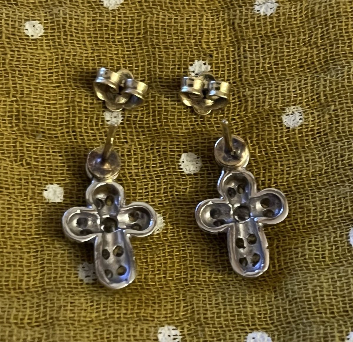 Orecchini pendenti & Orecchini a lobo: Kreuz Ohrstecker 750 Gold – Usato da Schlieren venduto da Lombi13 3