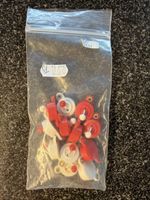 12 Stück Miniatur Kippschalter rot weiss neuwertig