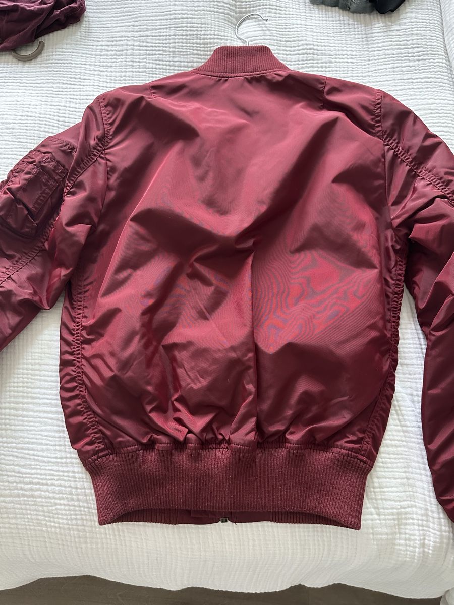Alpha Industries Giacche: Alpha Industries Bomber Jacket, Size Medium, Burgundy – Usato da Herrliberg venduto da mykee5 3