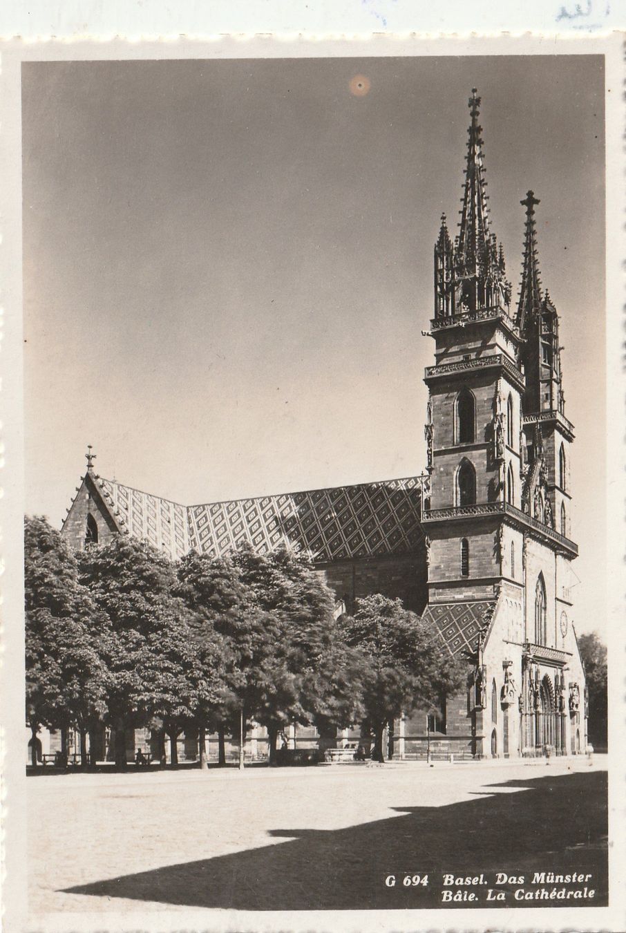Cartoline postali: Basler Münster – Usato da Lumbrein venduto da made02