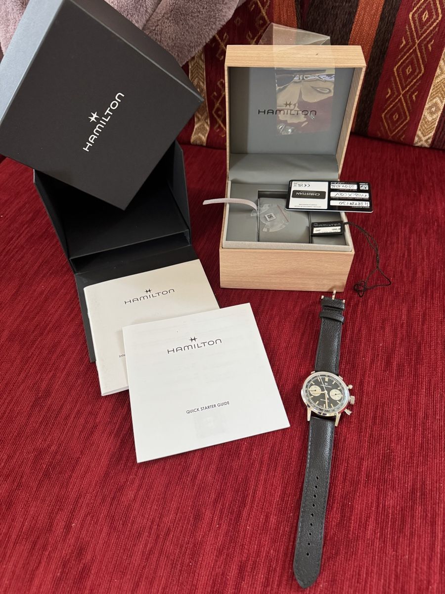 Hamilton Orologi: Hamilton Retro Chrono Handaufzug – Nuovo (secondo la descrizione) da St. Gallen venduto da Gullygully 5