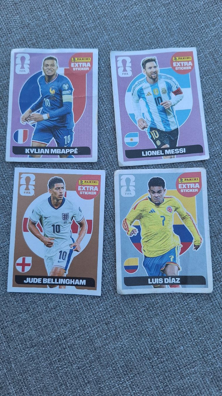 Panini Cartes à collectionner:  Pink: Mbappe, Messi Bronze: Bellingham Silber: Diaz  – Neuf (Voir description) à Zürich par Nico_s