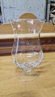 Glas Vase Fuss hoch klar H 25cm neuwertig