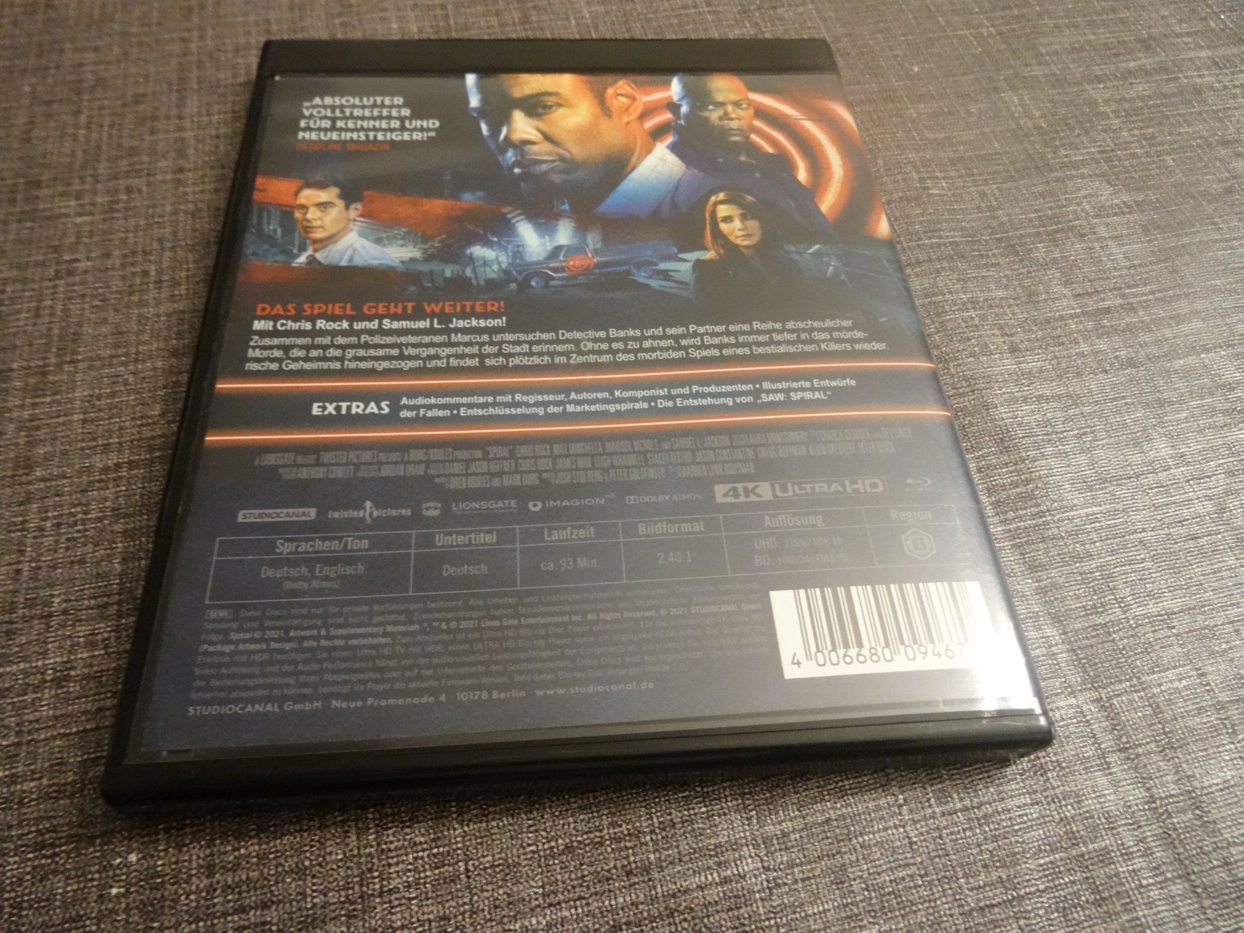 Alle DVDs: Saw Spiral 4K ULTRA UHD Blu-ray – Gebraucht aus Olten von Disc-Verkauf 2