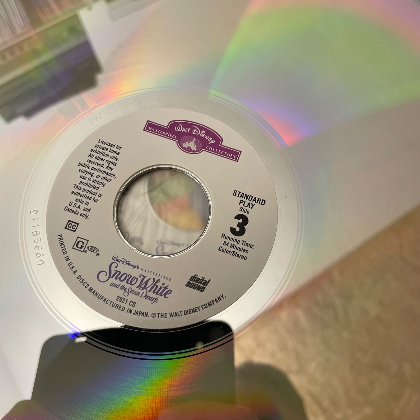 Tutti i DVDs: Walt Disney's: Snow White - LASER DISC - Engli. – Usato da Stans venduto da Brode 8