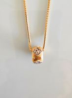 18k Gelb- und Weissgold Anhänger mit Brillanten