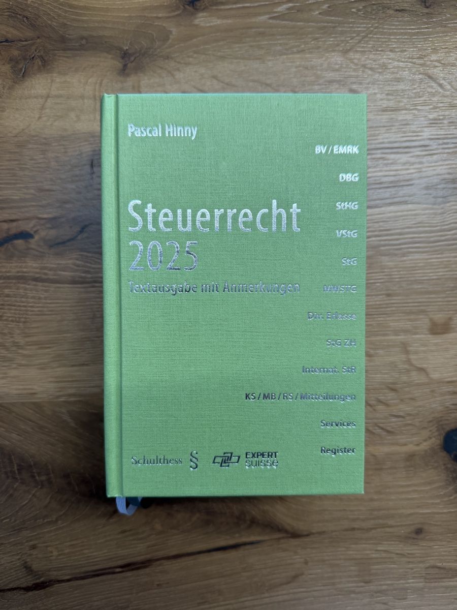 Libri: Steuerrecht 2025 Pascal Hinny neuwertig – Nuovo (secondo la descrizione) da Oberbuchsiten venduto da PokeDex