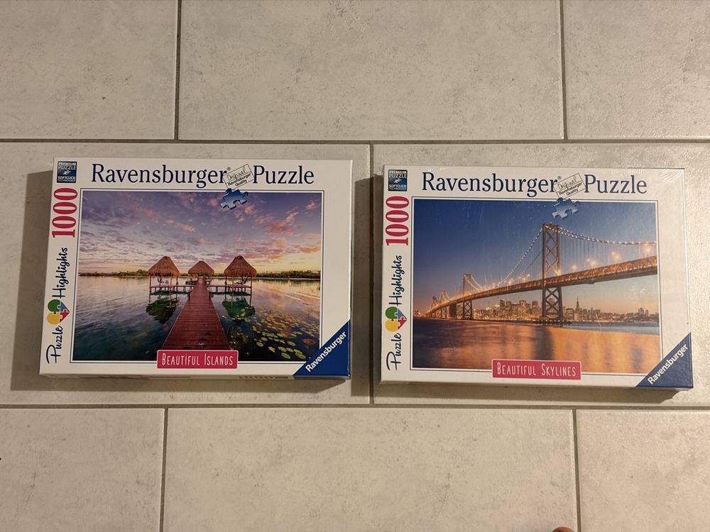 Ravensburger Puzzle 2x 1000 Puzzles (1x geöffnet,1x neu ovp) (Neu ...