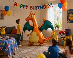 Pokémon Charizard XXL Helium Folienballon 125x134cm Neu