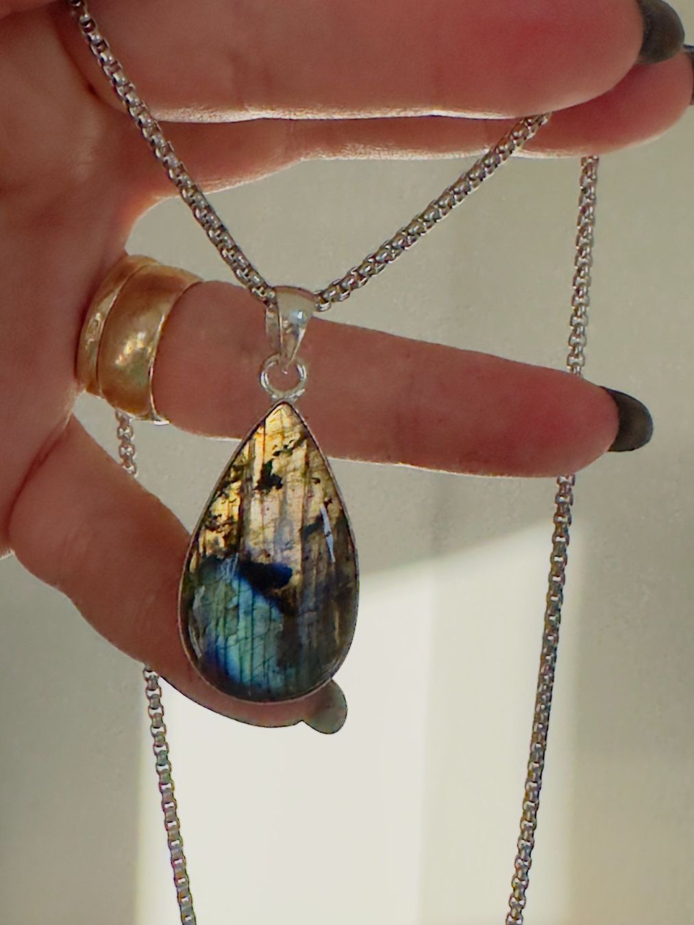Catenine: Labradorite necklace – Nuovo e nell'imballaggio originale da Genève venduto da AGBERG 5