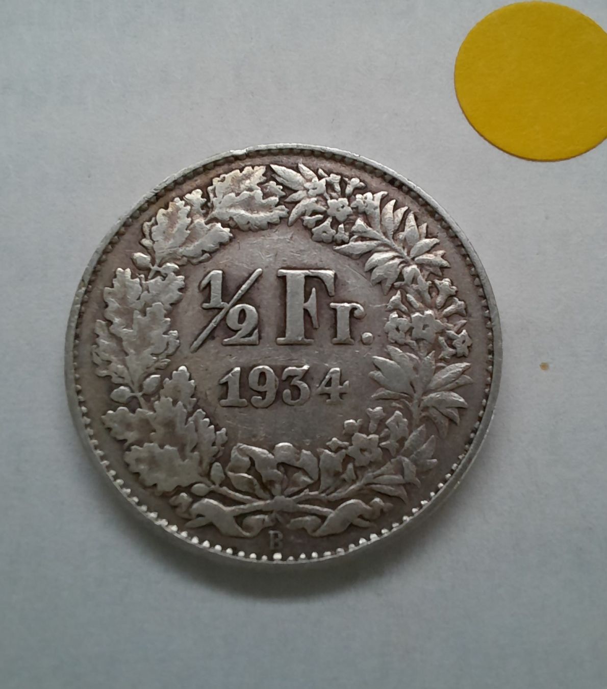 Toutes les monnaies: 1/2 Franken Silber 1934 – D'occasion à Bremgarten AG par cec_5nzz