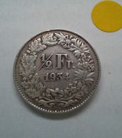 1/2 Franken Silber 1934