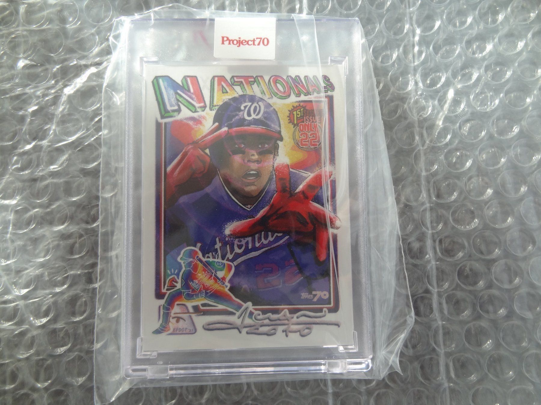 Topps Carte collezionabili: topps Project 70 Baseball Juan Soto – Nuovo e nell'imballaggio originale da Lyss venduto da Famicom