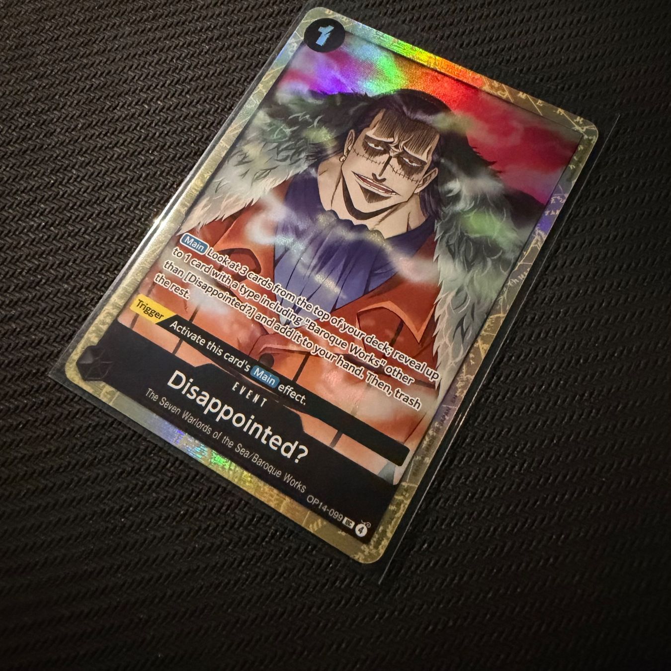 Bandai Carte collezionabili: One Piece - Disappointed? OP14-099 Englisch – Nuovo (secondo la descrizione) da Oberbuchsiten venduto da PokeDex 1