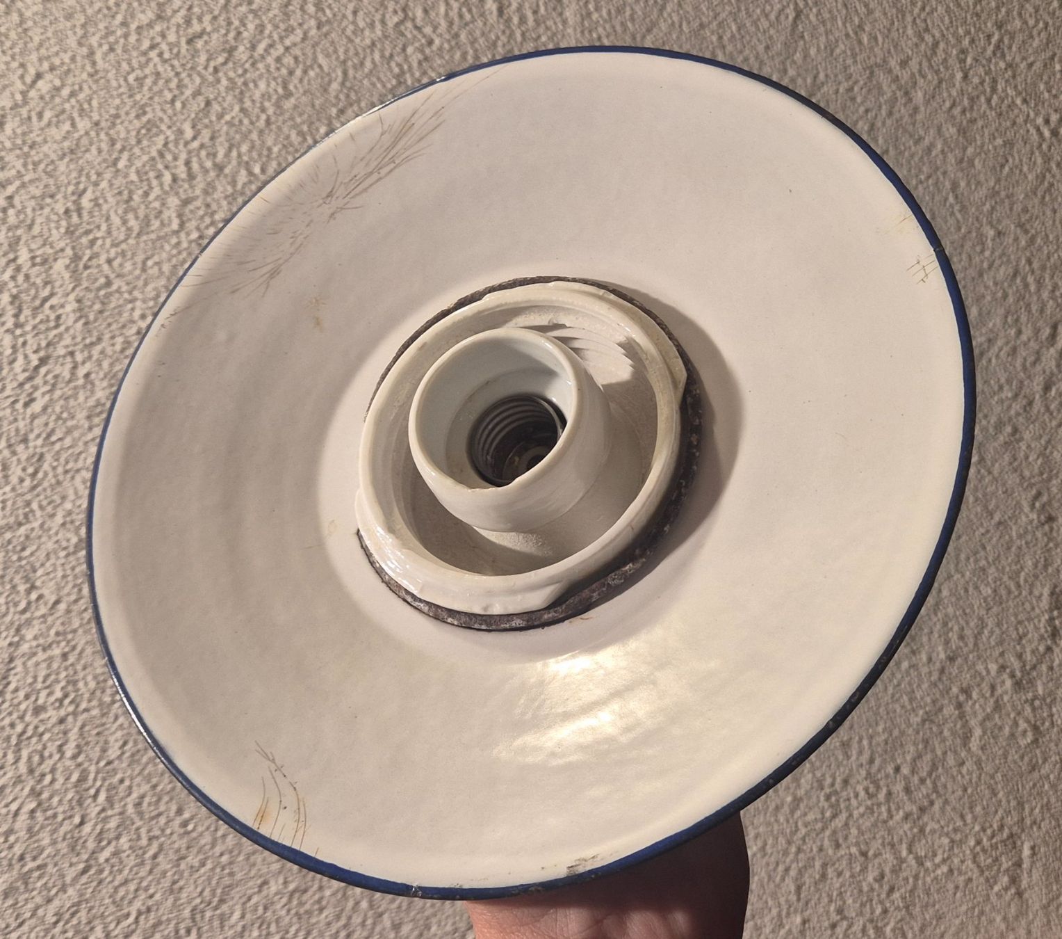 Lampes: antike Emaille Stallampe – D'occasion à Neerach par SilliS 4