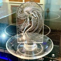 LALIQUE FRANCE ANTIKE BLEIKRISTALL RINGSCHALE SCHMUCKSCHALE