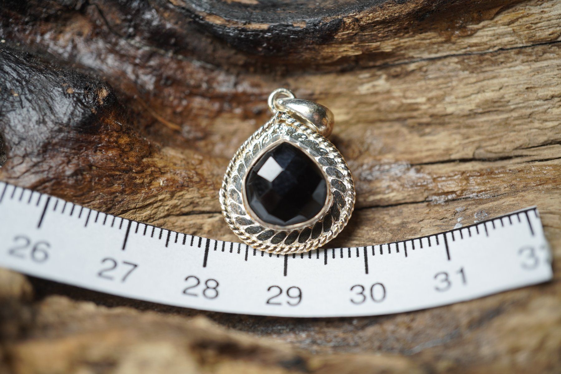 Anhänger: Obsidian    Facettiert  Tropfen  Anhänger   925 Silber – Neu und originalverpackt aus Balgach von top_silver 1