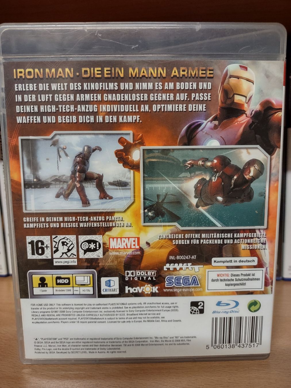 Sony Giochi: Iron Man PS3 - Jeu d'action Marvel  – Usato da fribourg venduto da GameSpot 1