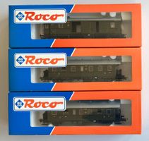 3 Stk. Roco Wagen H0 44993/44994/44995 der DRG