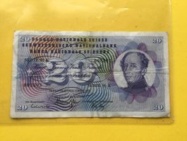 20 Franken nötli 7 März 1973
