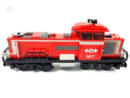 Lego 3677 Lokomotive Lok Eisenbahn Zug Train Power Function