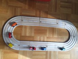 Circuit de voitures en bois, jouet enfant