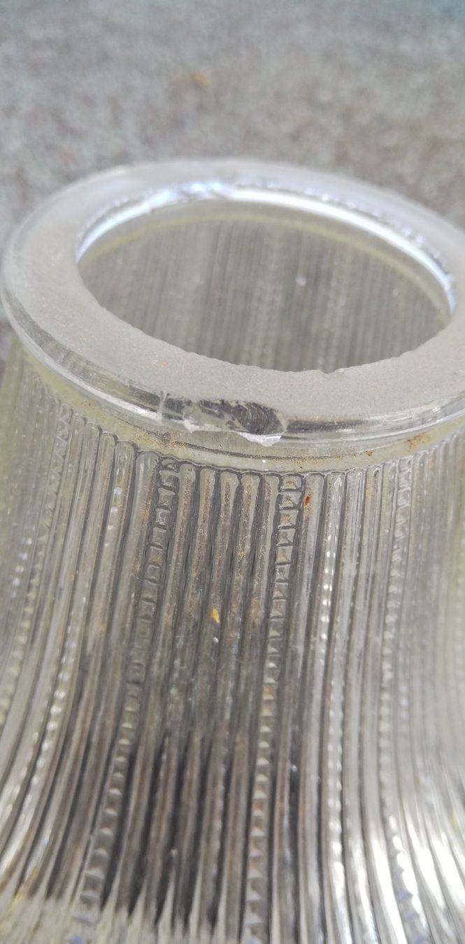 Lampenschirme: Alter Lampenschirm aus Glas – Gebraucht aus Thun von Matthias72 5