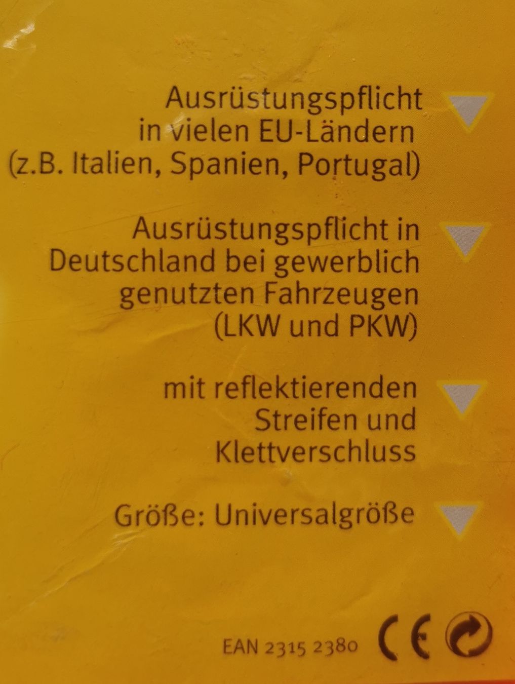 Gilets & Westen: Sicherheits-Warnweste, für Erwachsene – Neu und originalverpackt aus Wettingen von Biitel 2